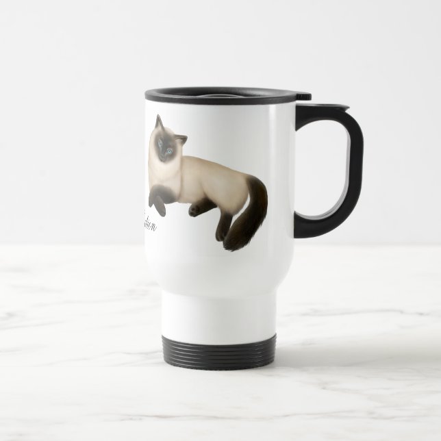 Purrfection Himalayan Siamese katttravel mug Resemugg (Höger)