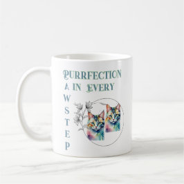 Purrfection in Every Pawstep Kaffemugg