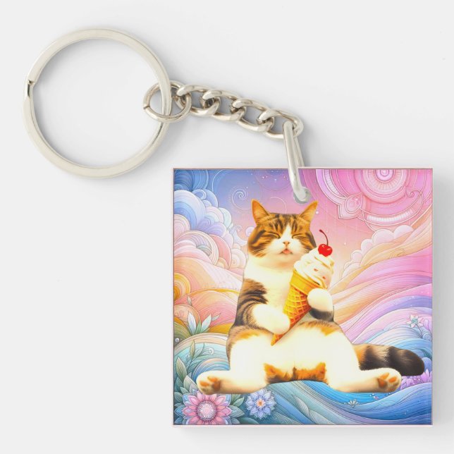 Purrfectly Asleep – Cat Holding Ice Cream Cone (Framsidan)