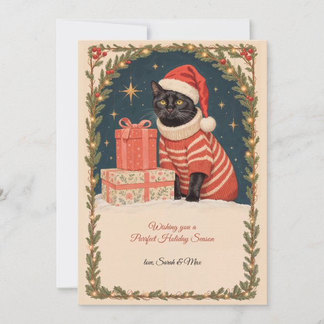 Purrfekt julkort (Framsida)