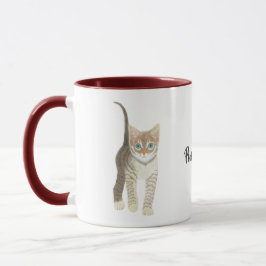 Purrfekt Tabby-Kattunge Mugg