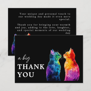 🌈 Purrfekt Yours: Purrfekt Stor Tack Kort