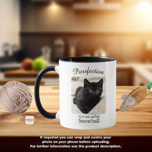 Purrfektion är en personlig mugg för katter