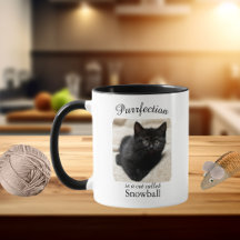 Purrfektion är en personlig mugg för katter