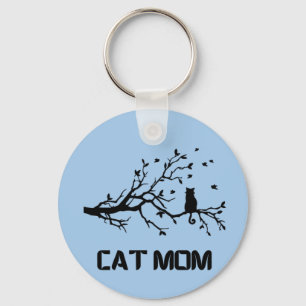 "PurrFully Proud Cat Mamma" Nyckelring