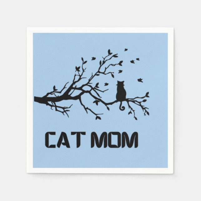 "PurrFully Proud Cat Mamma" Pappersservett (Framsidan)