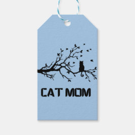 "PurrFully Proud Cat Mamma" Presentetikett