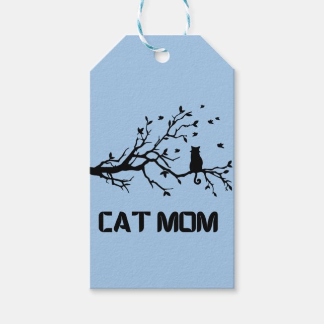 "PurrFully Proud Cat Mamma" Presentetikett (Framsidan)