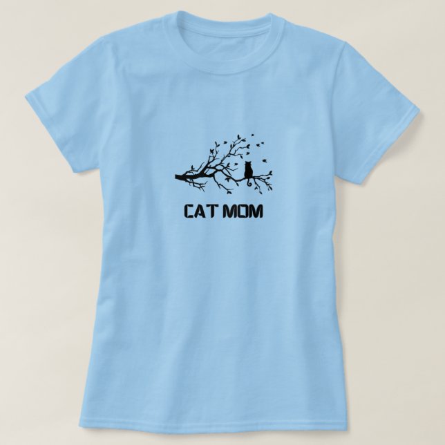 "PurrFully Proud Cat Mamma" T Shirt (Design framsida)