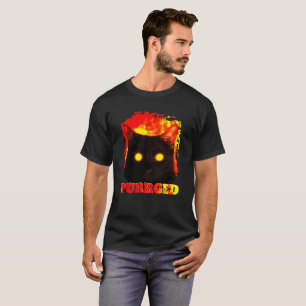 Purrged, konstig katt från helvetets illustration t shirt