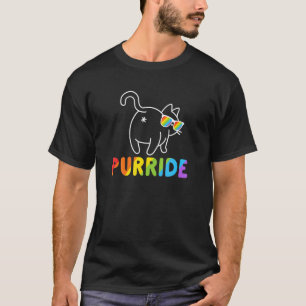 Purride Cat Gay Lgb Pride Women M T Shirt