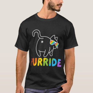 Purride Funny Cat Gay LGB Pride Women Manar T Shirt