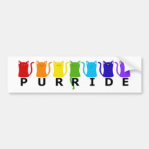 PURRide PRIDE Cats Bumper Sticker