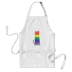 Purride Shirt LGBT Funny Gay pride Cat Sayed Grap Förkläde
