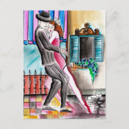 Purring Tango Ronroneando Vykort