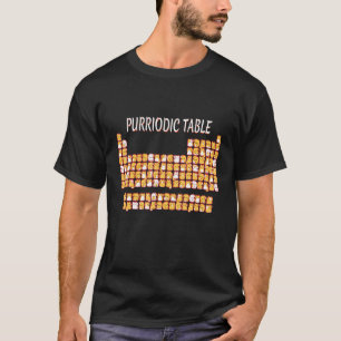 Purriodic Bord Cute Periodic Bord Pun Manar Wo T Shirt