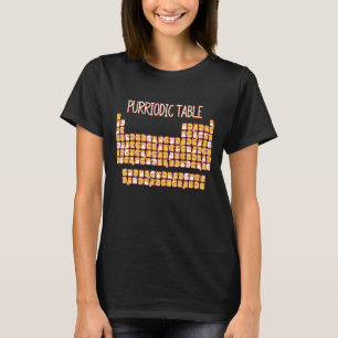 Purriodic Bord Cute Periodic Bord Pun Manar Wo T Shirt