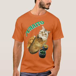 Purrito Cat in a Burrito Gift Halloween Day Tack T Shirt