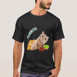 Purrito Cat in a Burrito T Shirt