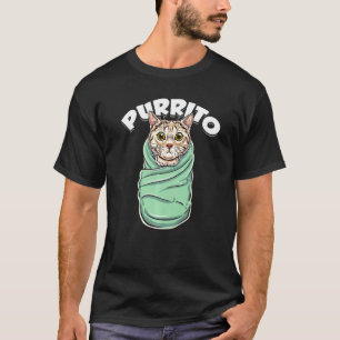 Purrito Catkitten Burrito Pun för katt T Shirt