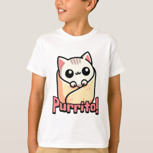 Purrito! Cute Burrito Cat Pun T Shirt