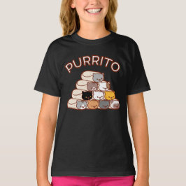 PURRITO PYRAMID Cat Burrito Kids T Shirt