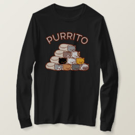 PURRITO PYRAMID Cat Burrito Långärmad T-SHIRT