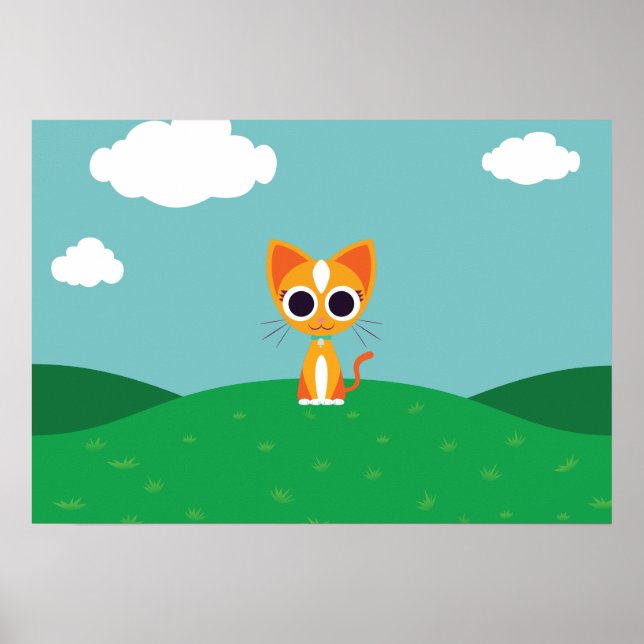 Purrl Cat Poster (Framsidan)
