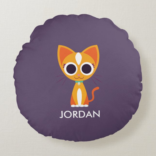 Purrl katten rund kudde (Framsidan)