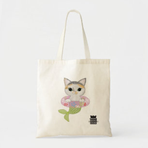 Purrmaid som lärer hur man simmar tygkasse