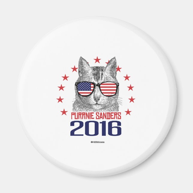 Purrnie Sanders 2016 Magnet (Framsidan)