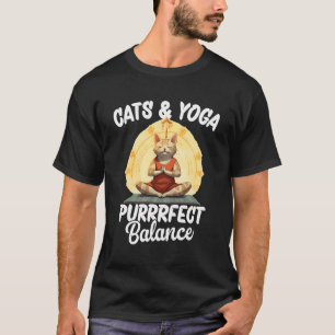 Purrrfect Balance Yoga Cats T Shirt