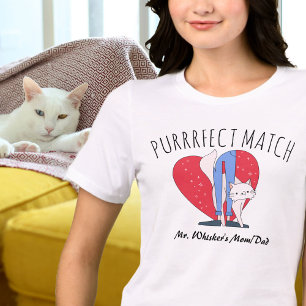 Purrrfect Match Par Perfekt Cat Mamma Cat Pappa T Shirt