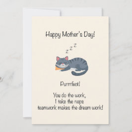 Purrrfect mors dag  julkort