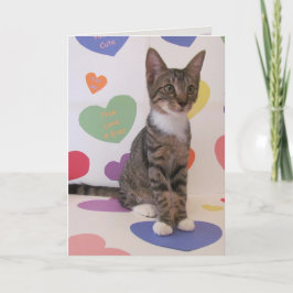 Purrrfect Valentine Helgkort