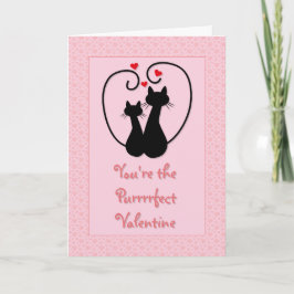 Purrrfect Valentine Helgkort