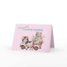 Purrrfecta påskhälsningar - söta kattungar i lastb