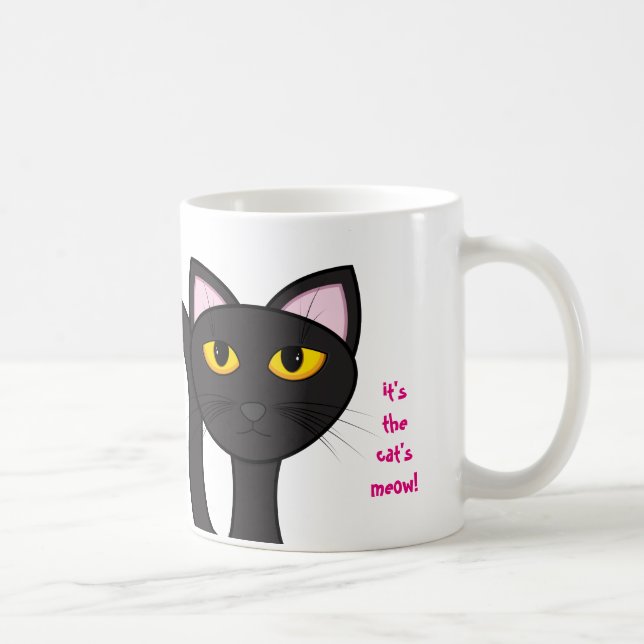 Purrrfection! Det är kattens jam! Stor katt Kaffemugg (Höger)