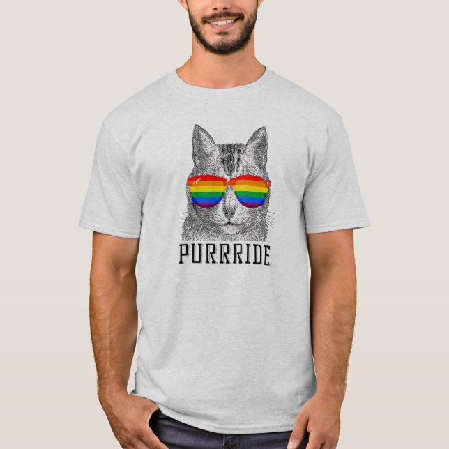 Purrride katt tee shirt (Framsida)