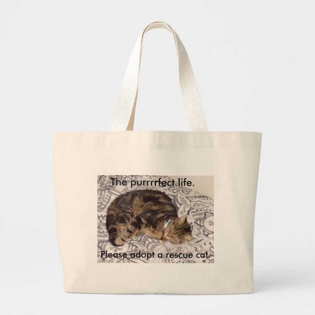 Purrrrfectlivstiden Jumbo Tygkasse (Framsidan)