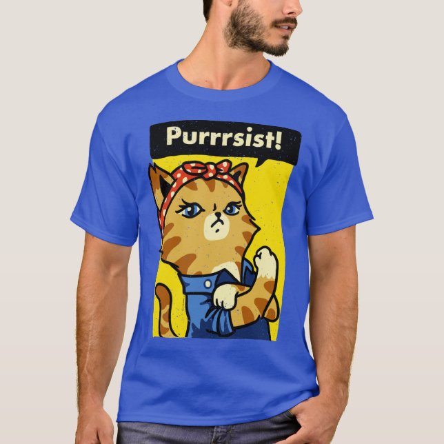 Purrrsist vintage pojke t shirt (Framsida)