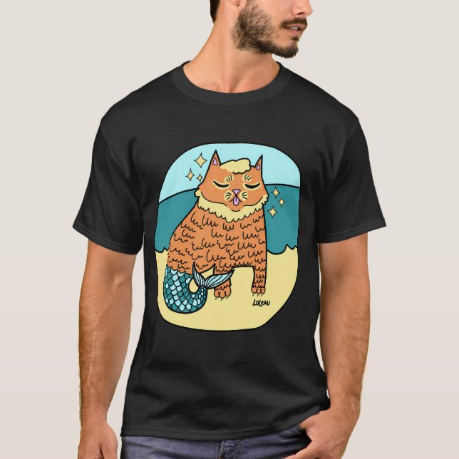 Purrseidon T Shirt (Framsida)