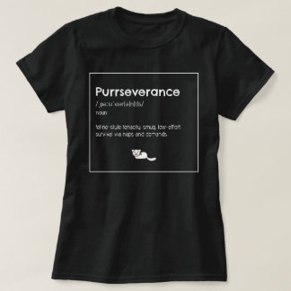 purrseverance cat lover women power cat mom t shirt