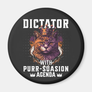 Purrsuging Agenda Funny Bossy Cat Magnet