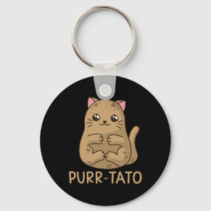 Purrtato cat Potato cat Lover Idaho Potatis Nyckelring