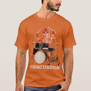 Purrusion på trumuppsättningsskåp t shirt