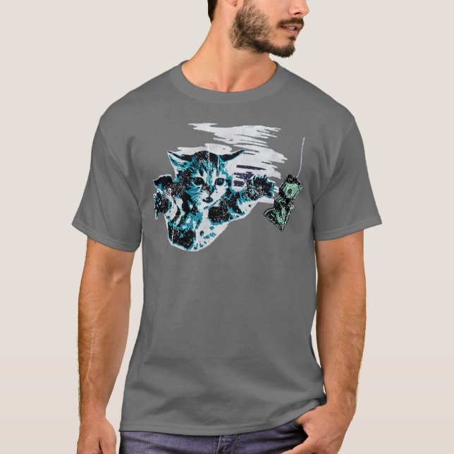 Purrvana Funny Cat T Shirt (Framsida)