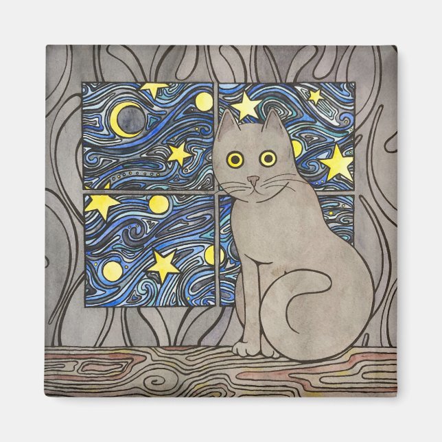 Purry Purry Night Magnet (Framsidan)