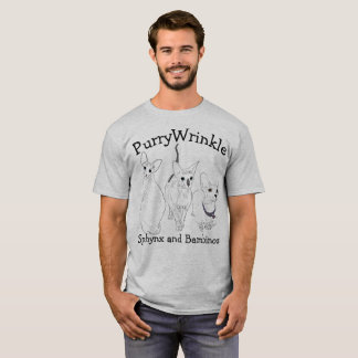 PurryWrinkle Sphynx och Bambinokattungar Tee