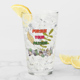 Pursue Your Passion- Gardening Drinking Glass Glaskopp